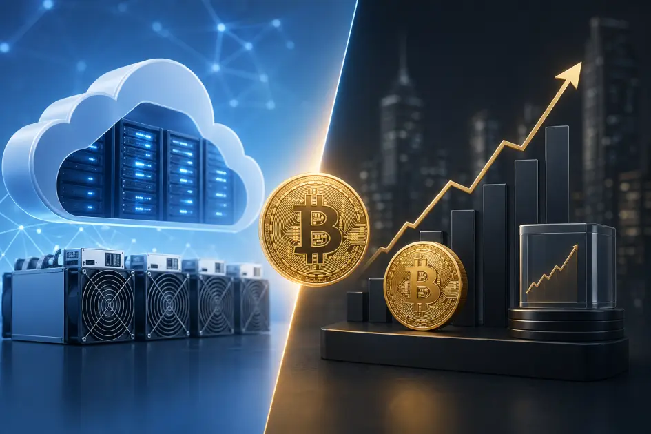 클라우드 마이닝 vs 비트코인 ETF — BTC 노출을 얻는 두 가지 방법
